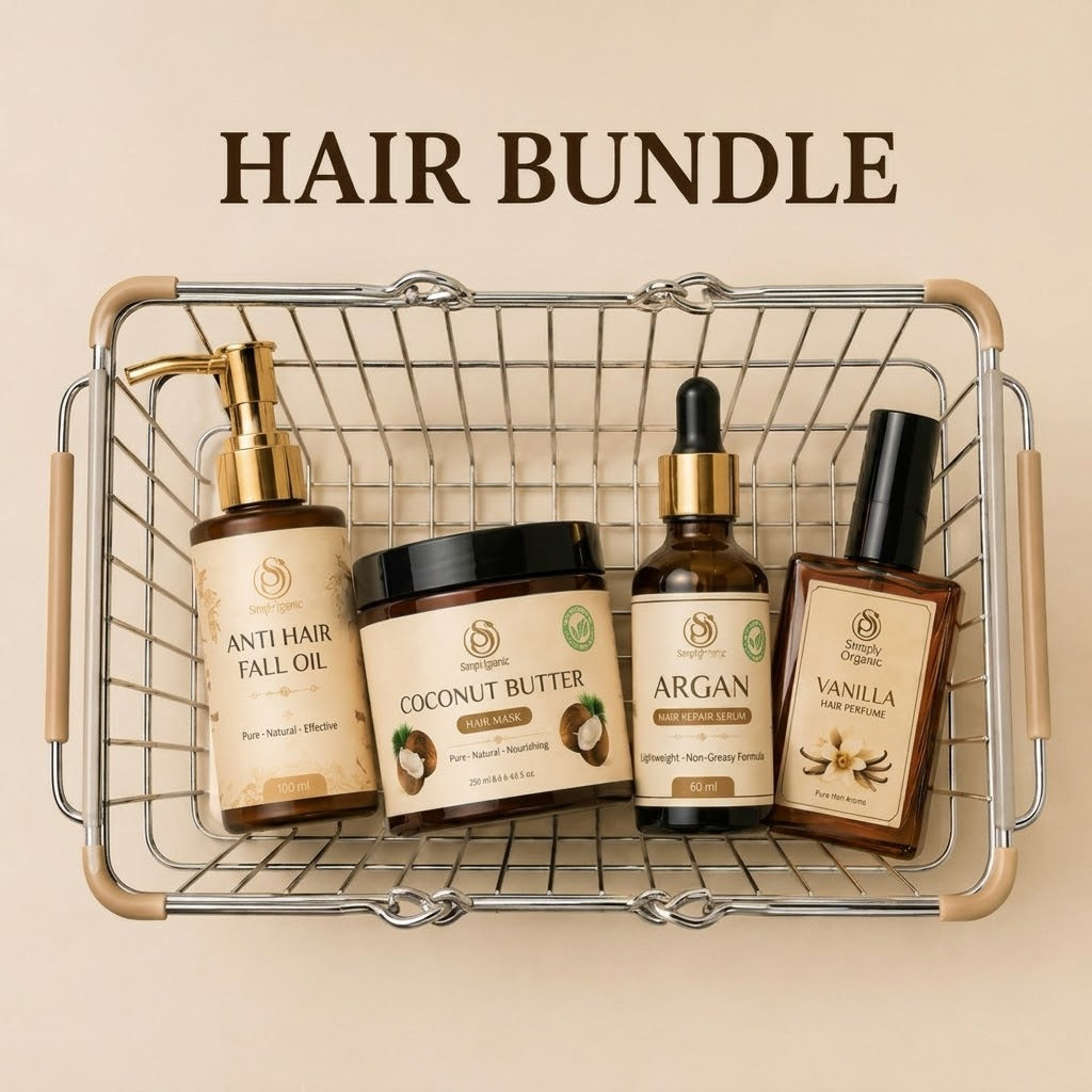 Simply Organic Complete Hair Treatment Kit (4-Piece Set)